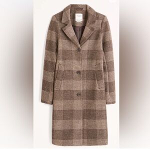 Wool blend dad coat